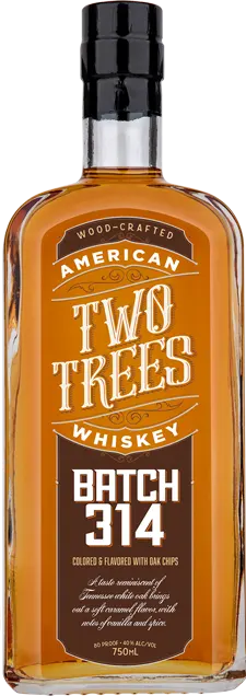 Two Trees Batch 314 Whiskey bottle. 750 mL